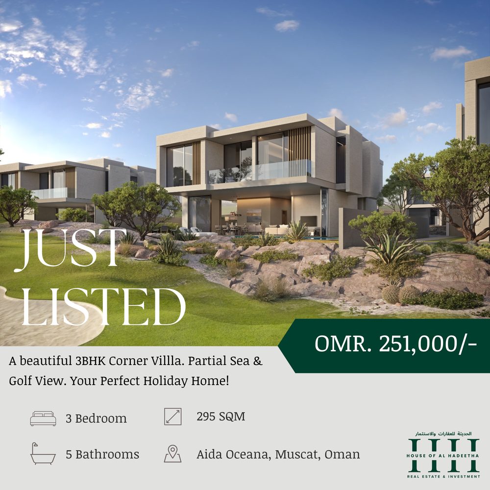 3 BHK Corner Villa, Aida Oceana — OMR 251,000